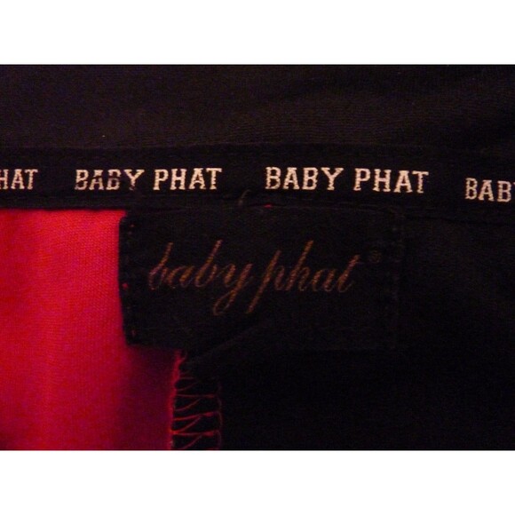 Baby Phat Shirt Women 3XL Red Black-Baseball Jerzy Split-Mix Splatter-CAT - Picture 4 of 4